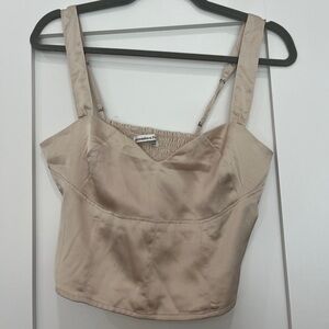 Abercrombie satin tank